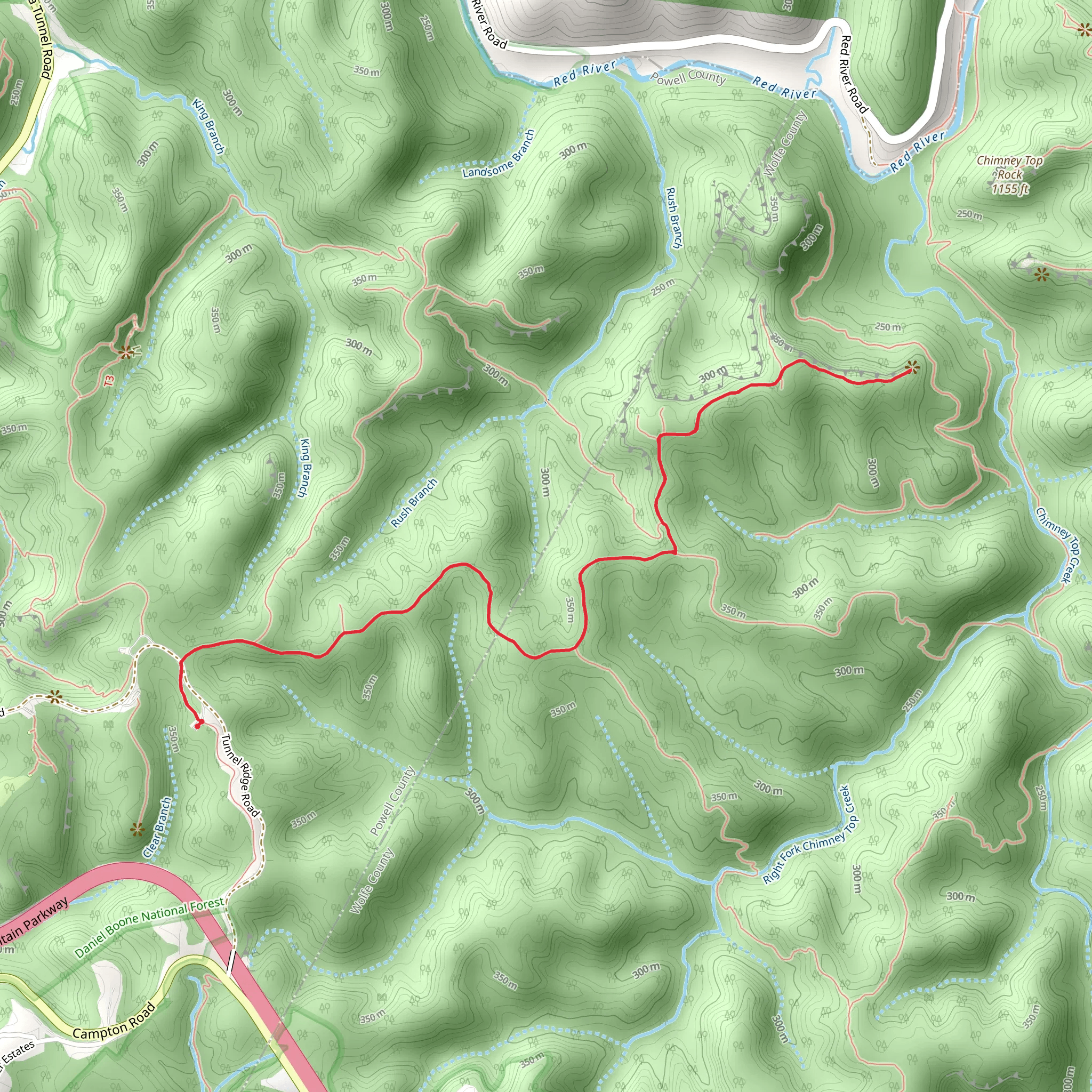 Hanson's Point Trail mobile static map