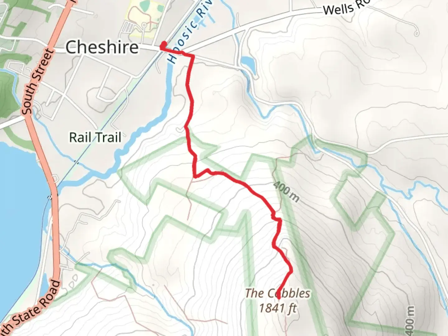 An image depicting the trail Furnace Hill and The Cobbles via Appalachian Trail and its surrounding area.