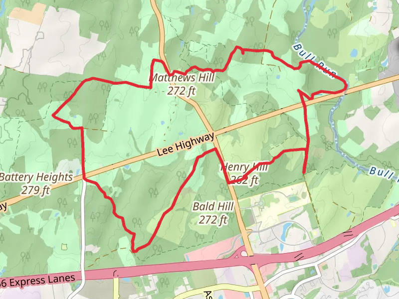 Hill Top, First-Second Manassas Loop Trail