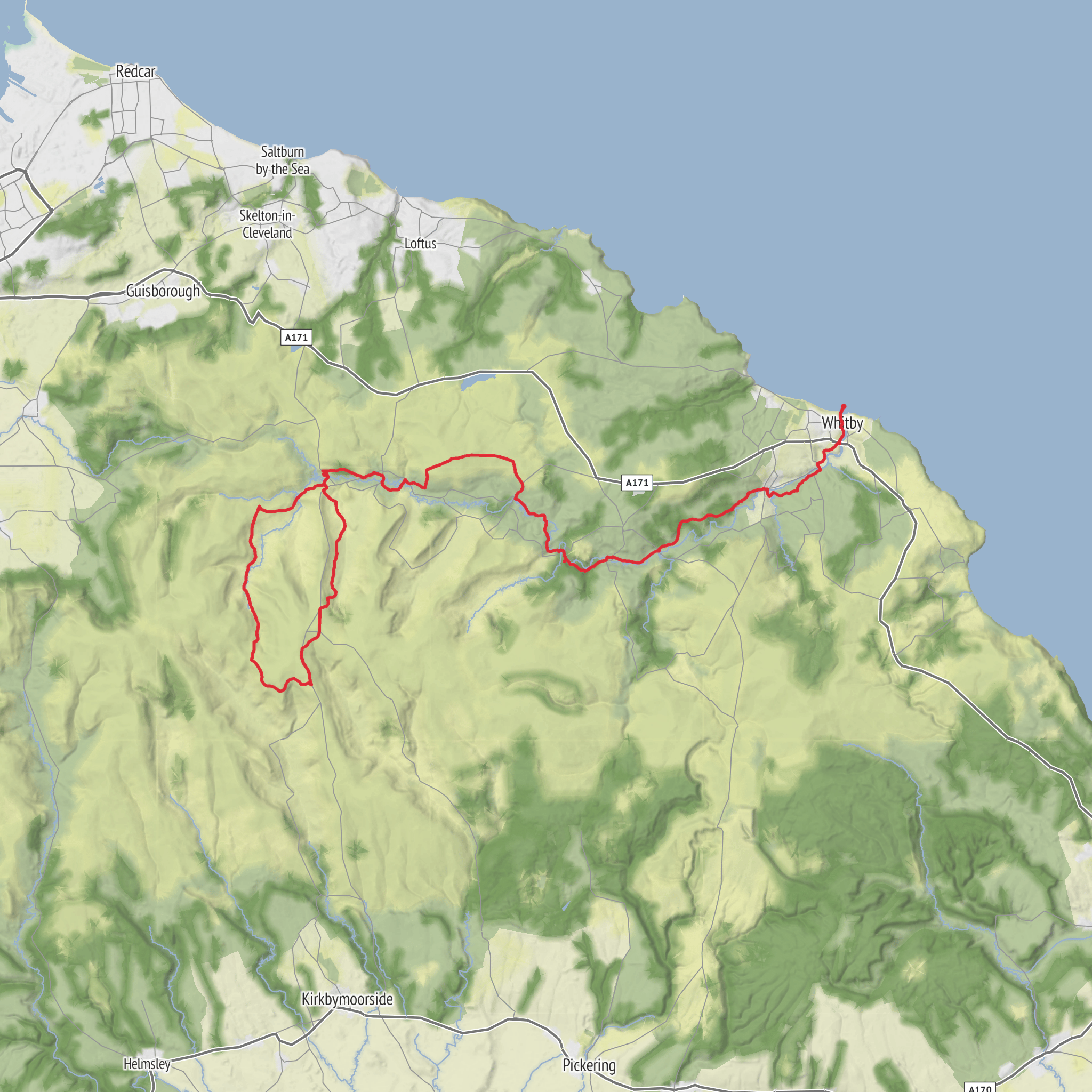 The Esk Valley mobile static map