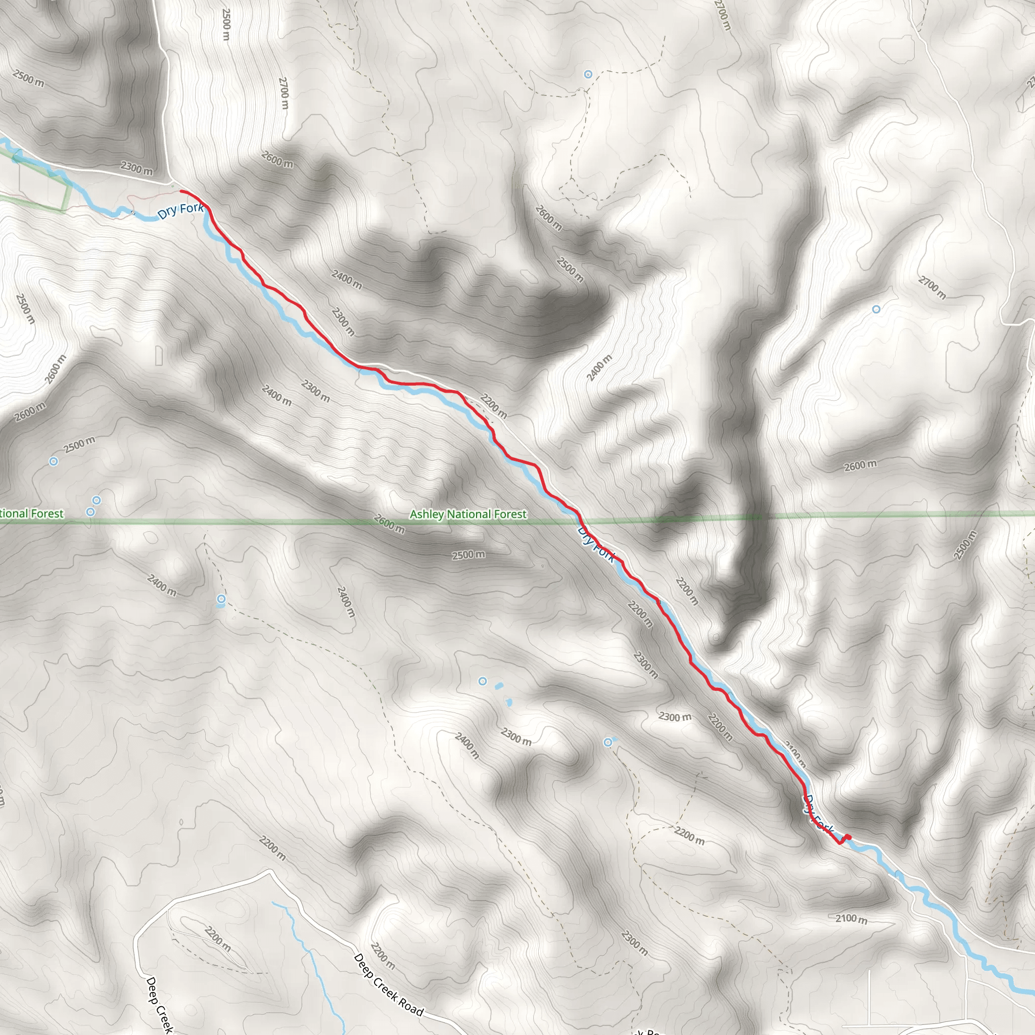 Flume Trail mobile static map