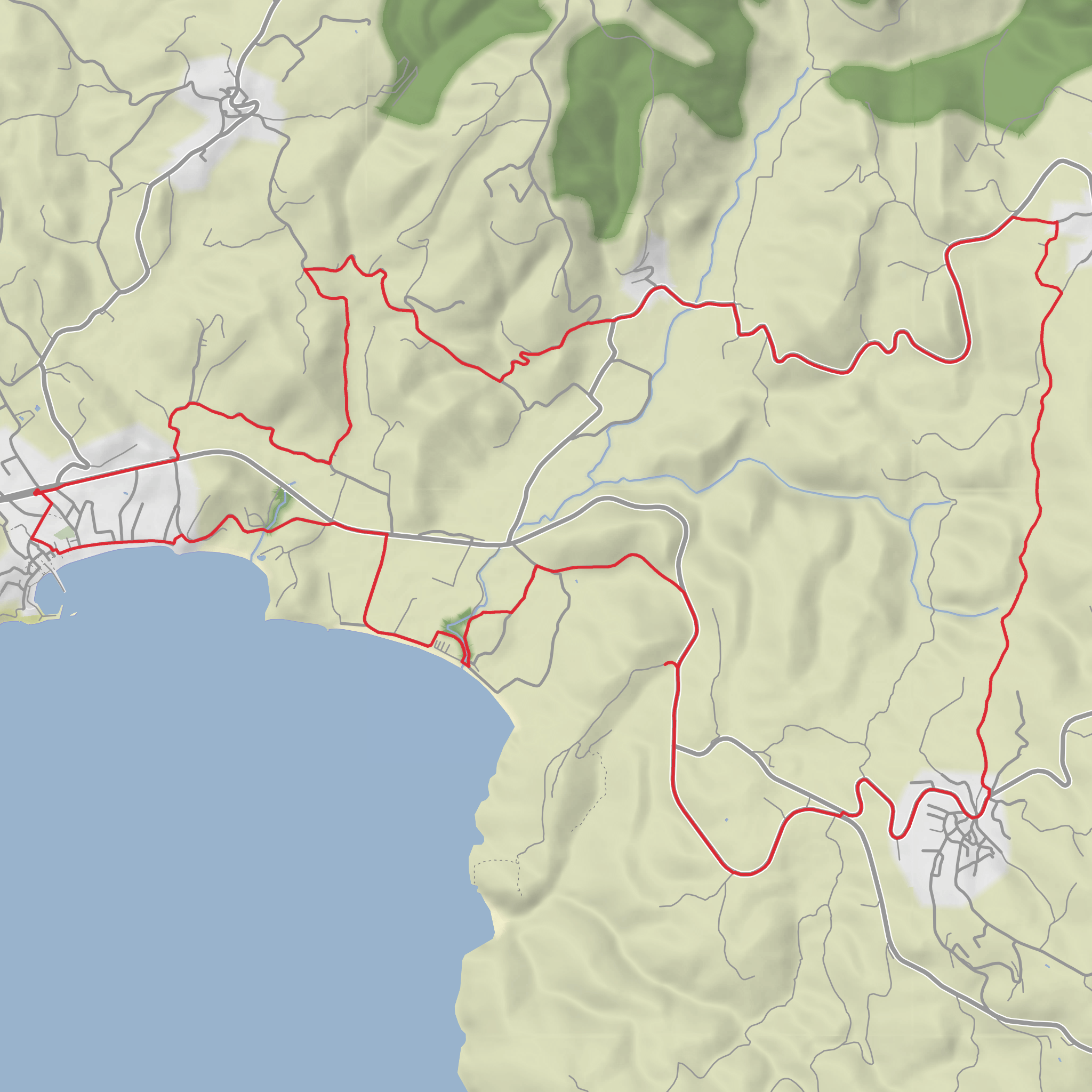 Foinikountas and Koronis Circular mobile static map