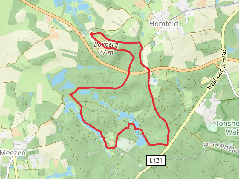 Boxberg Loop via Wanderroute Waldhuetten