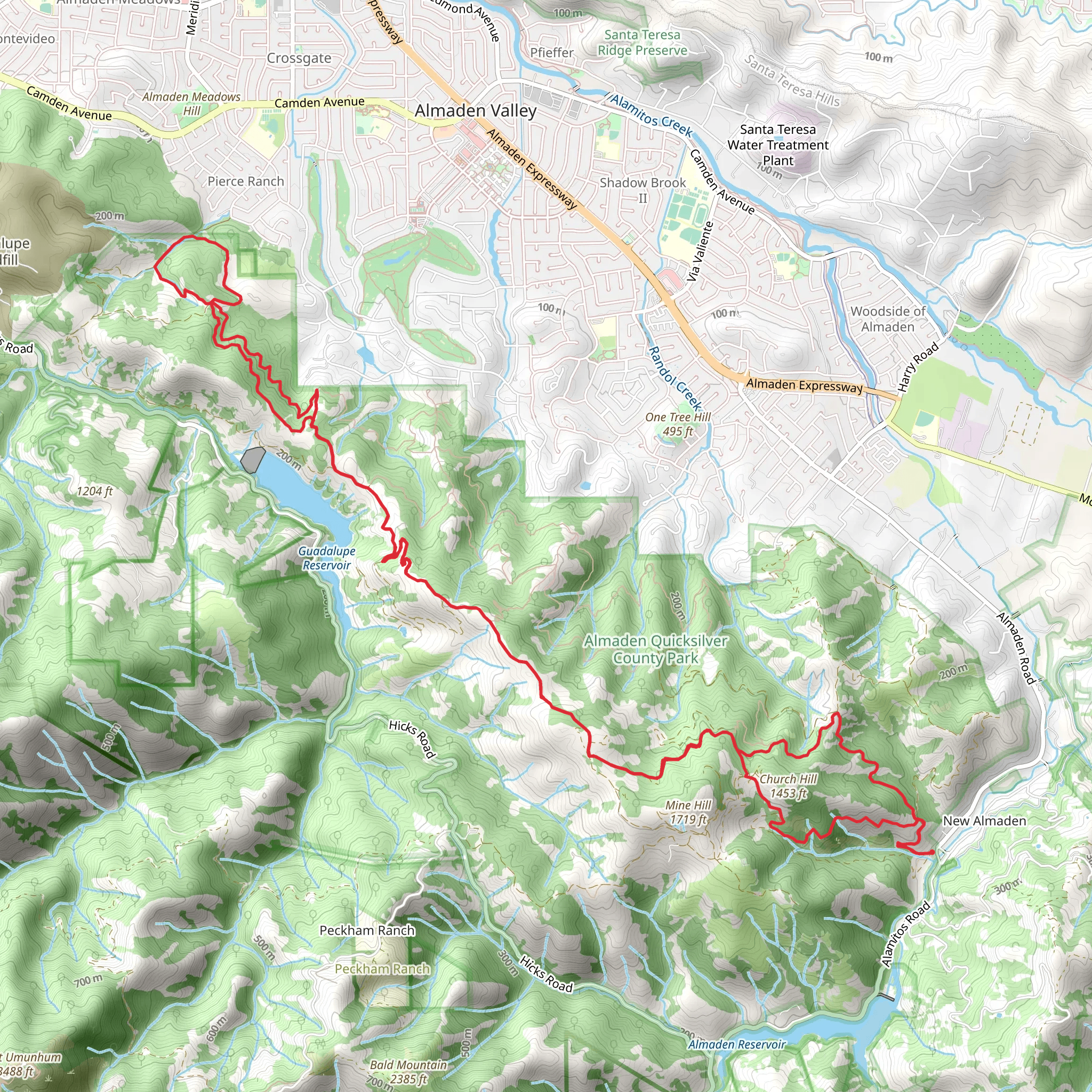 Church Hill - Mine Hill and English Camp Trail mobile static map