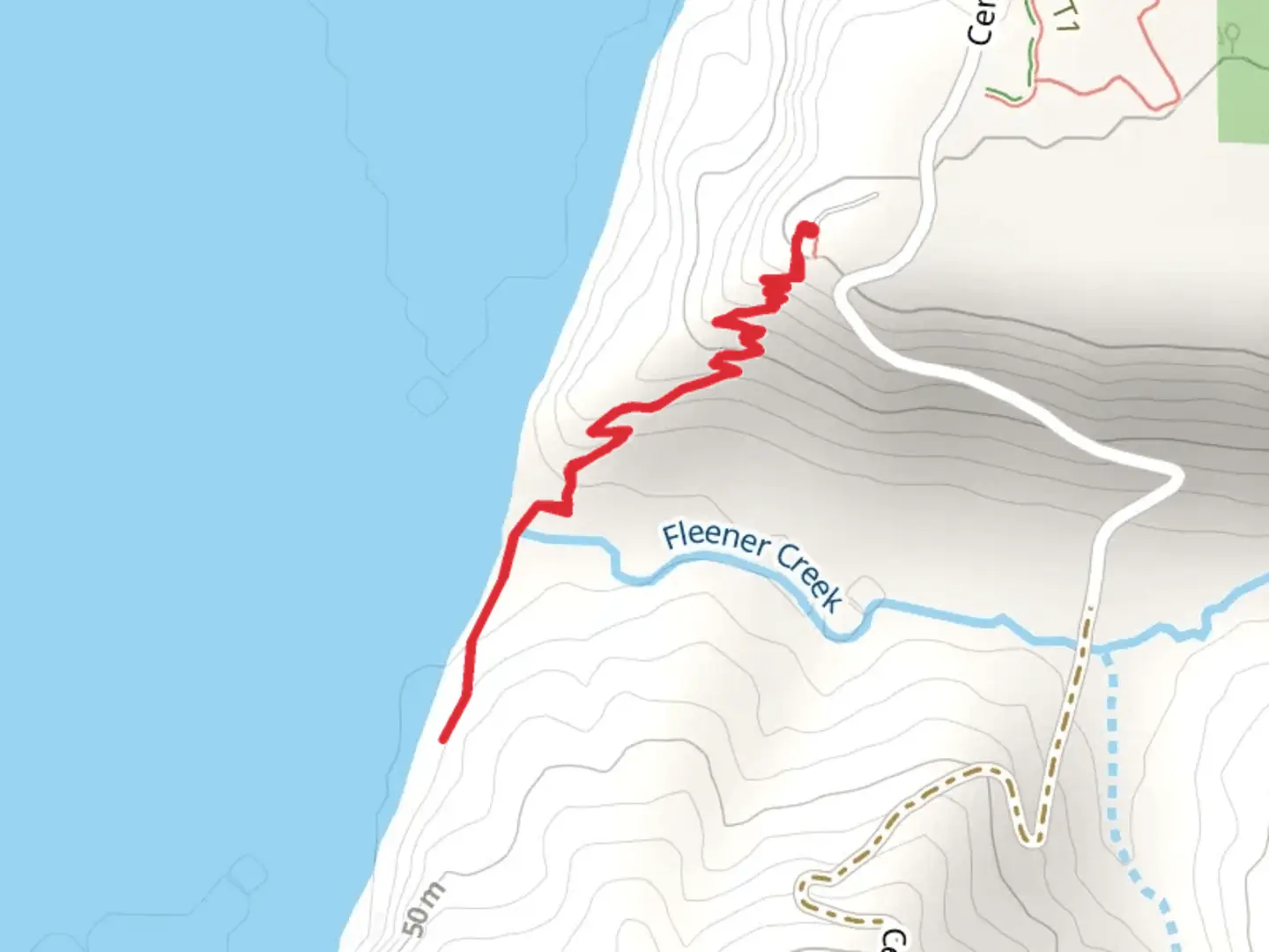 An image depicting the trail Fleener Creek Trail and its surrounding area.