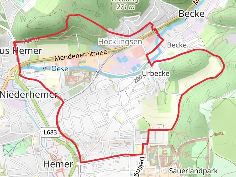 Haus Hemer Hoecklingen and Kapellenweg