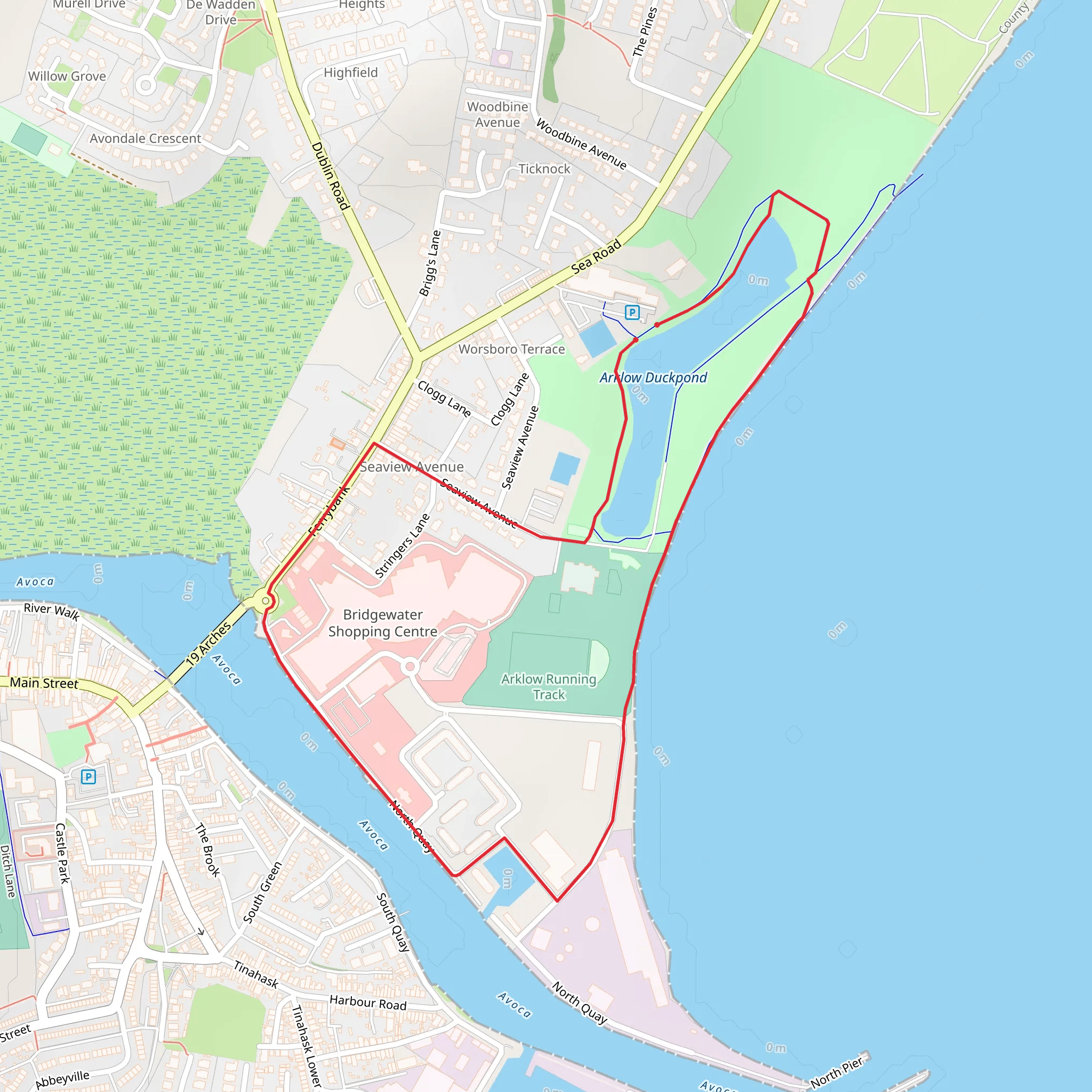 Arklow Loops - Kynoch Walk mobile static map