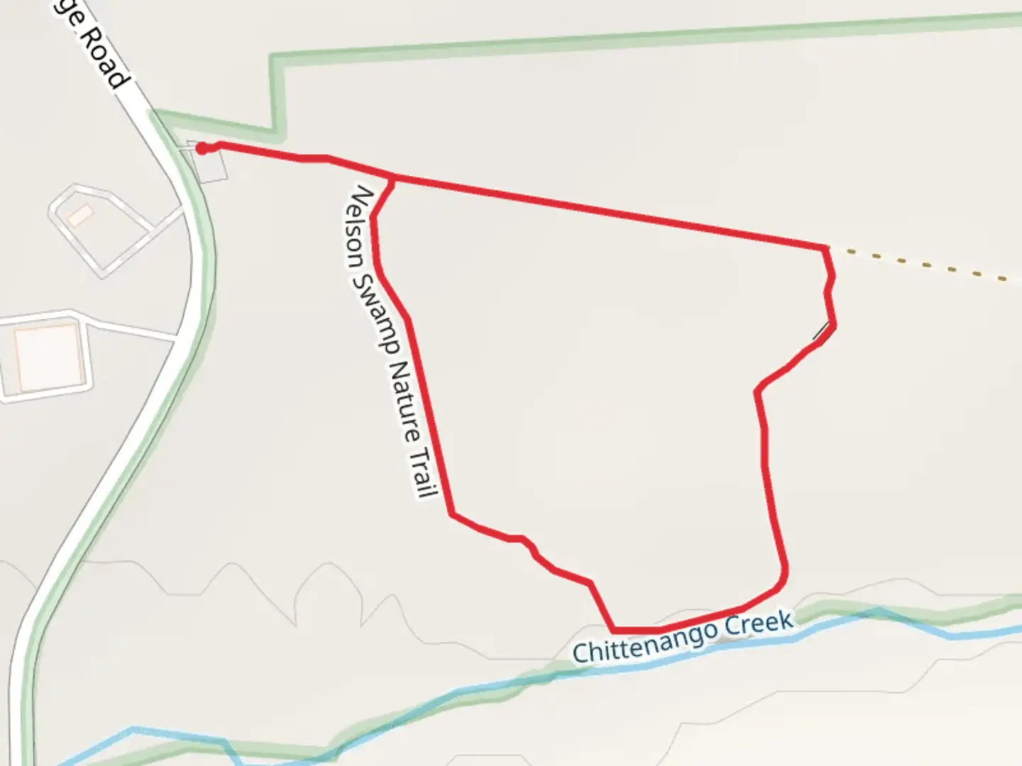 An image depicting the trail Link and Interpretive Loop and its surrounding area.