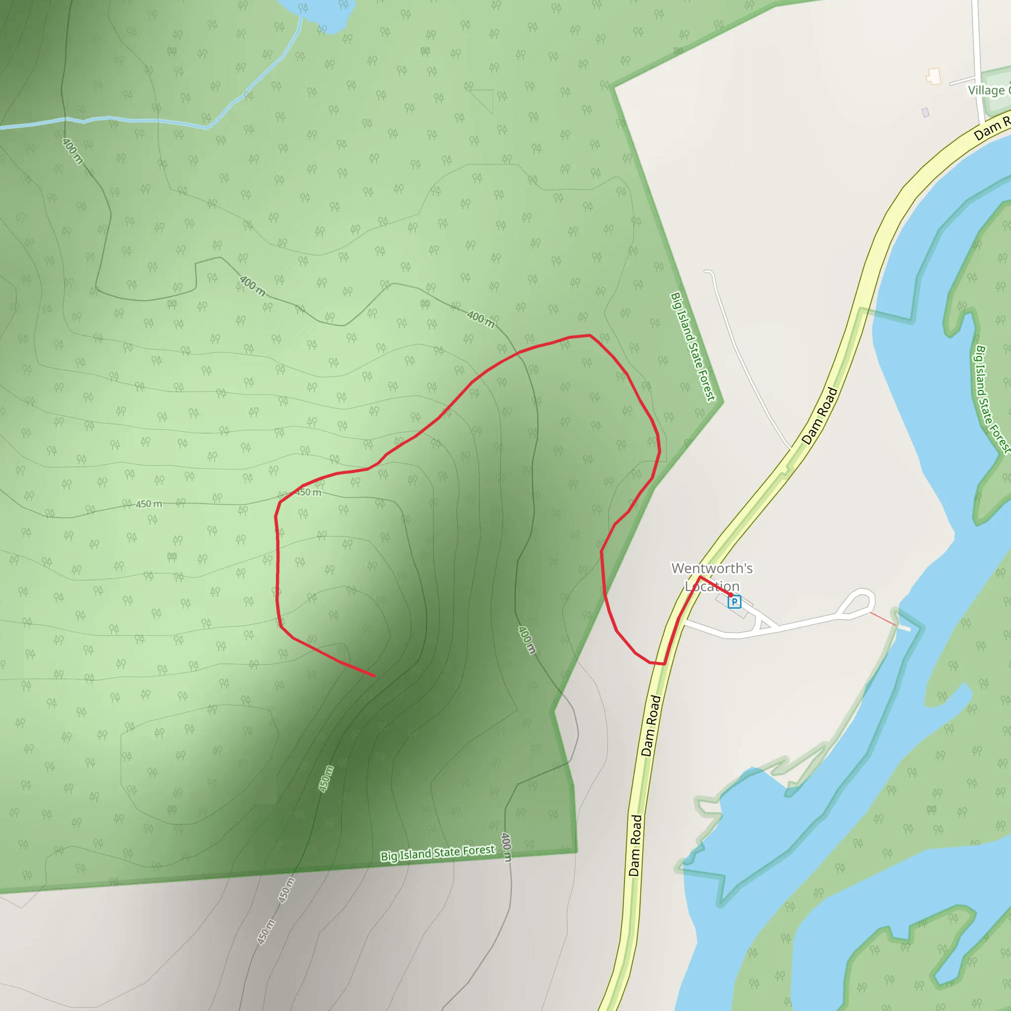 Wentworth - Dam Road mobile static map
