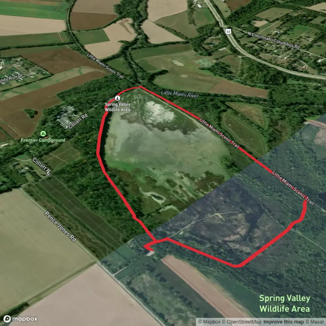 An image depicting the trail Spring Valley Lake Loop and its surrounding area.