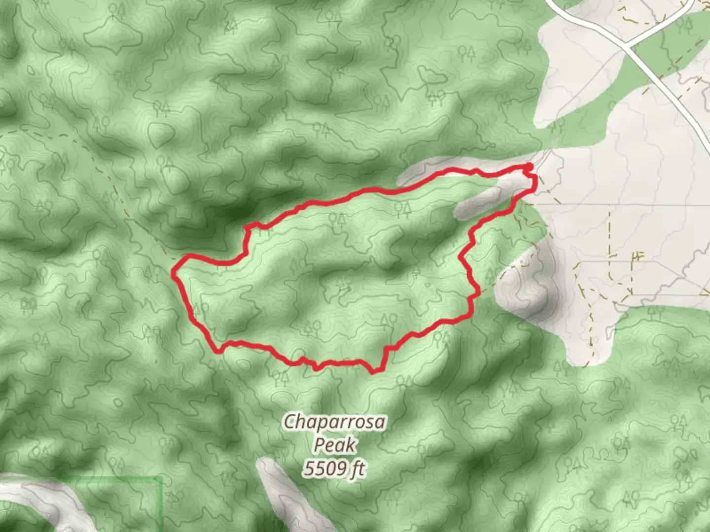 An image depicting the trail Pipes Canyon and Indian Springs Loop Trail and its surrounding area.