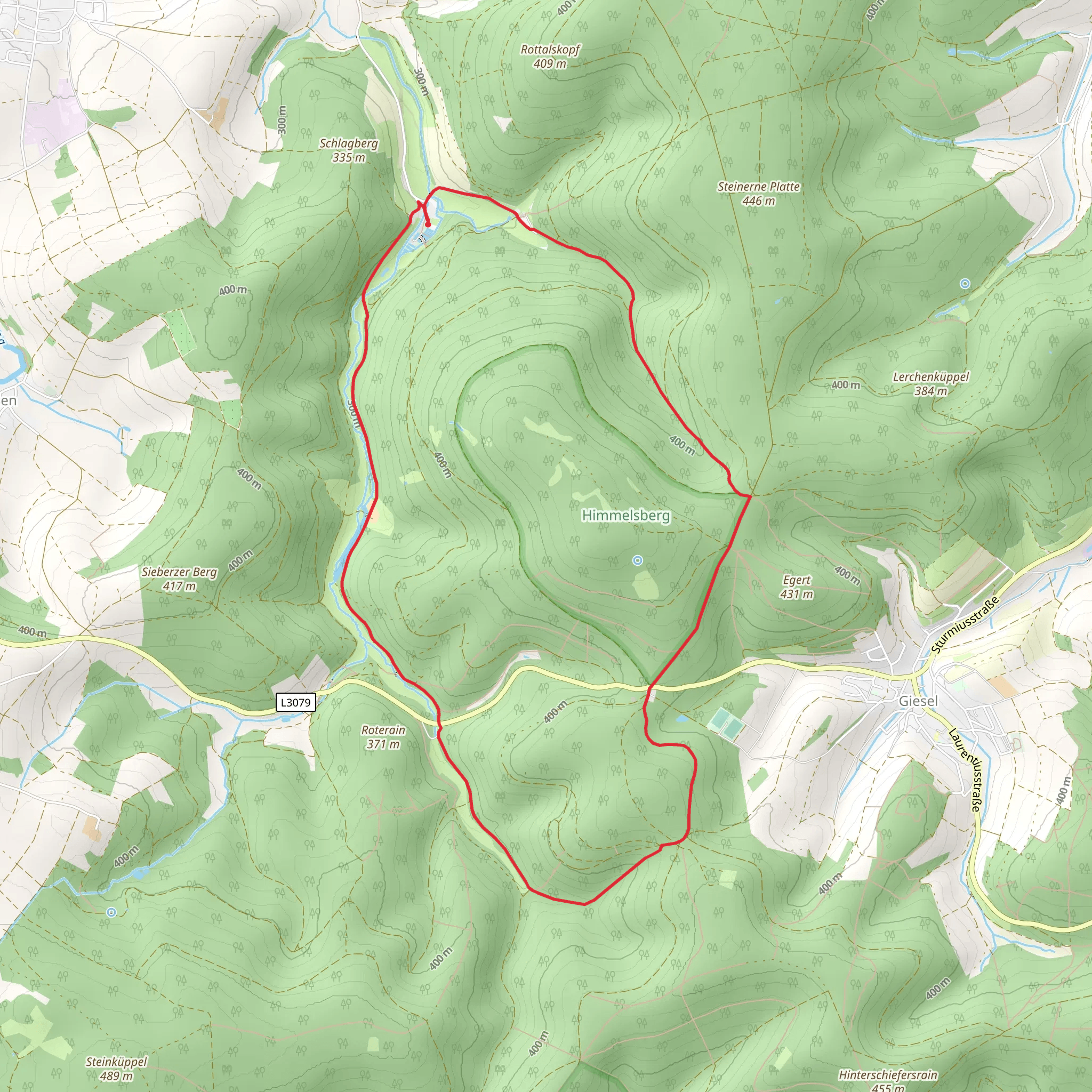 Gieseler Forst Nord 2 and 3 Loop mobile static map