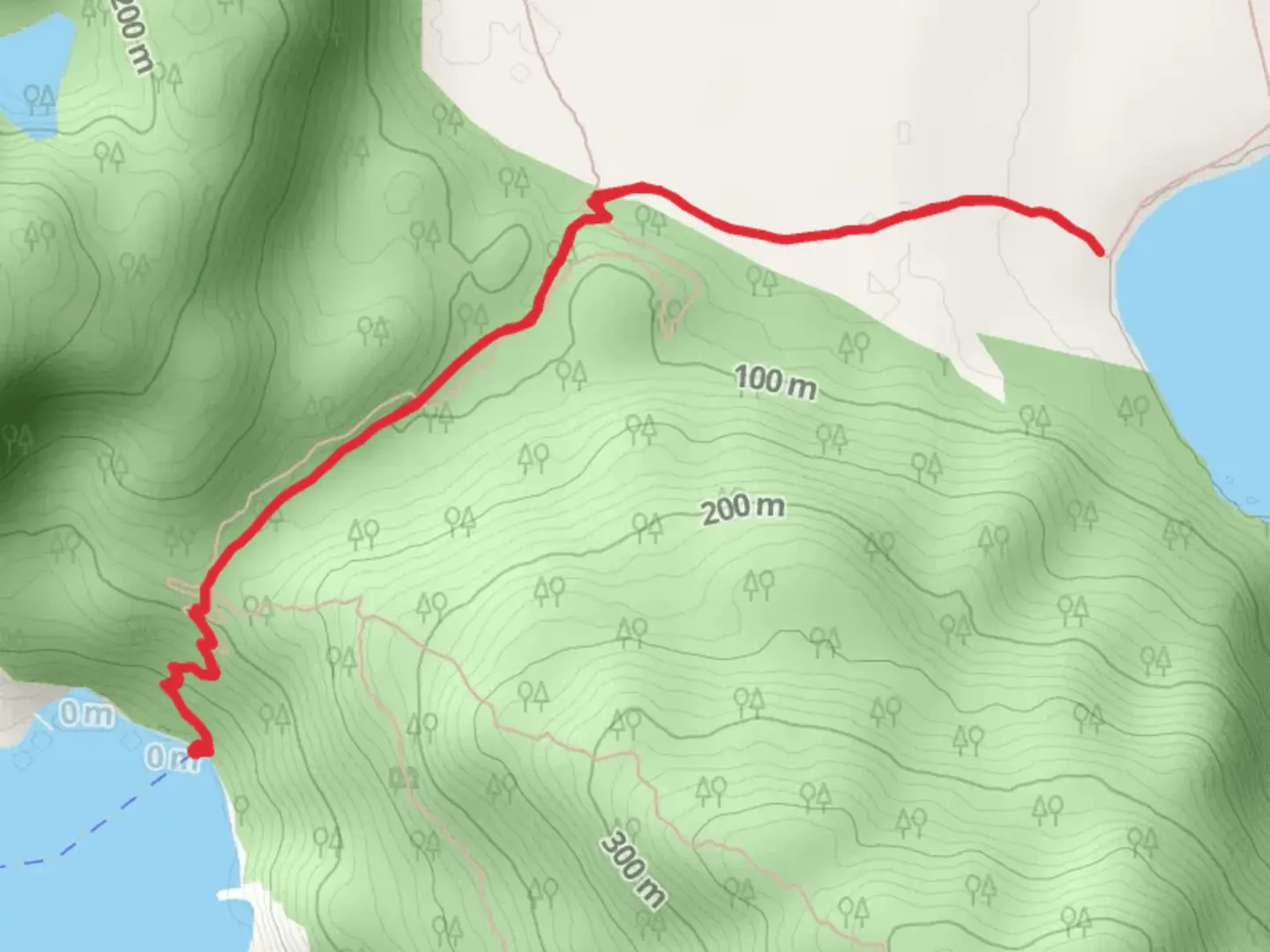 An image depicting the trail Saddle and Grewingk Lake Trail and its surrounding area.