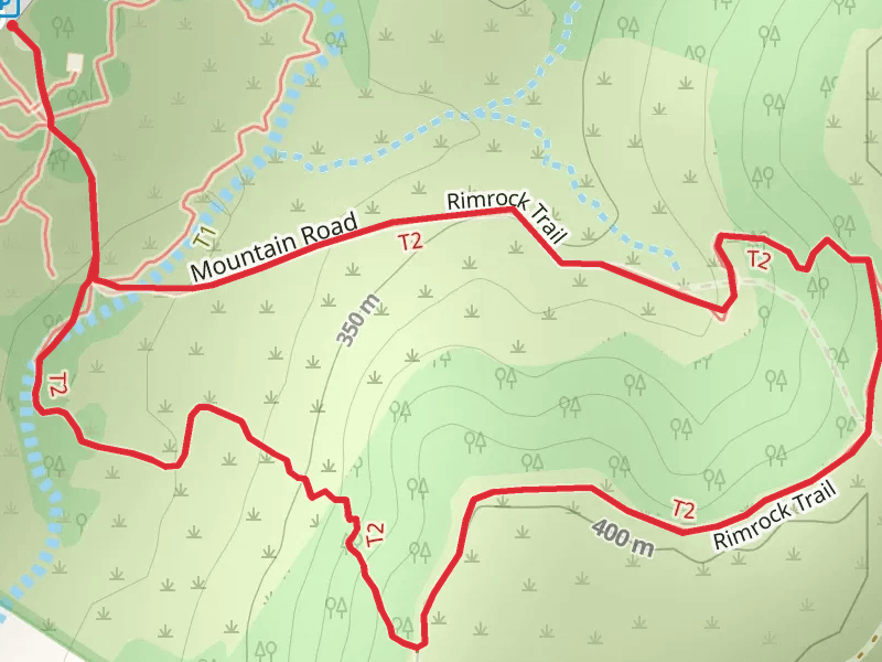 Rimrock Trail Loop mobile static map