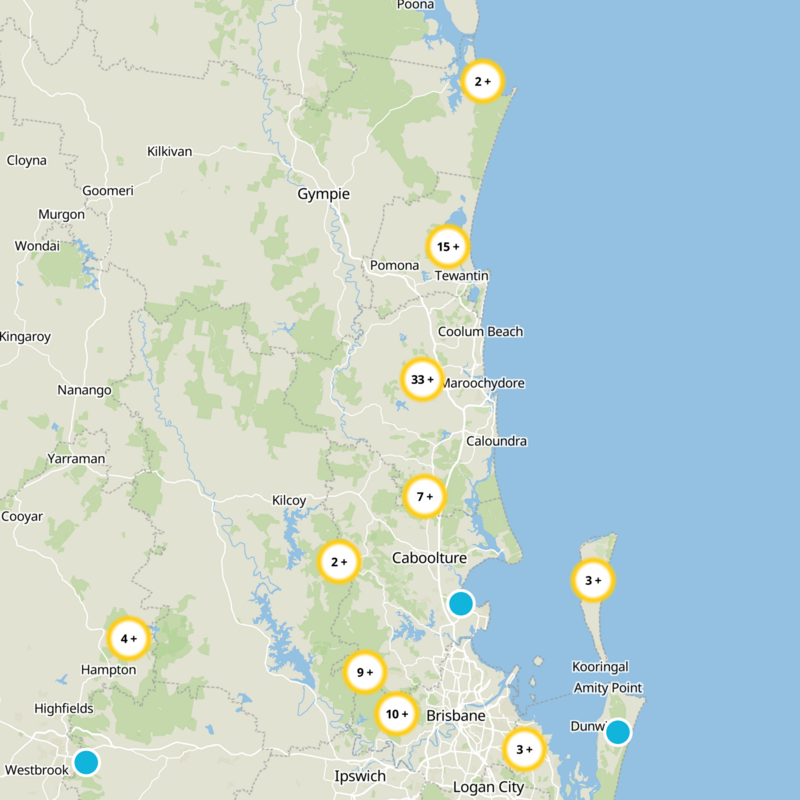 Sunshine Coast Static Map