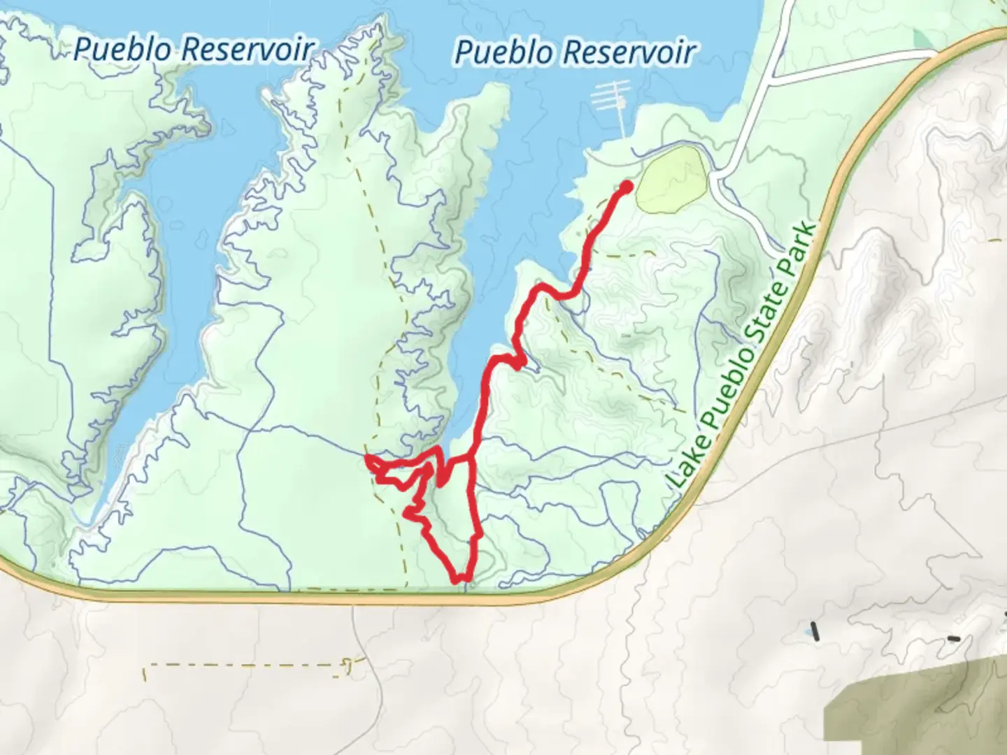 An image depicting the trail South Shore and Driftwood Loop and its surrounding area.
