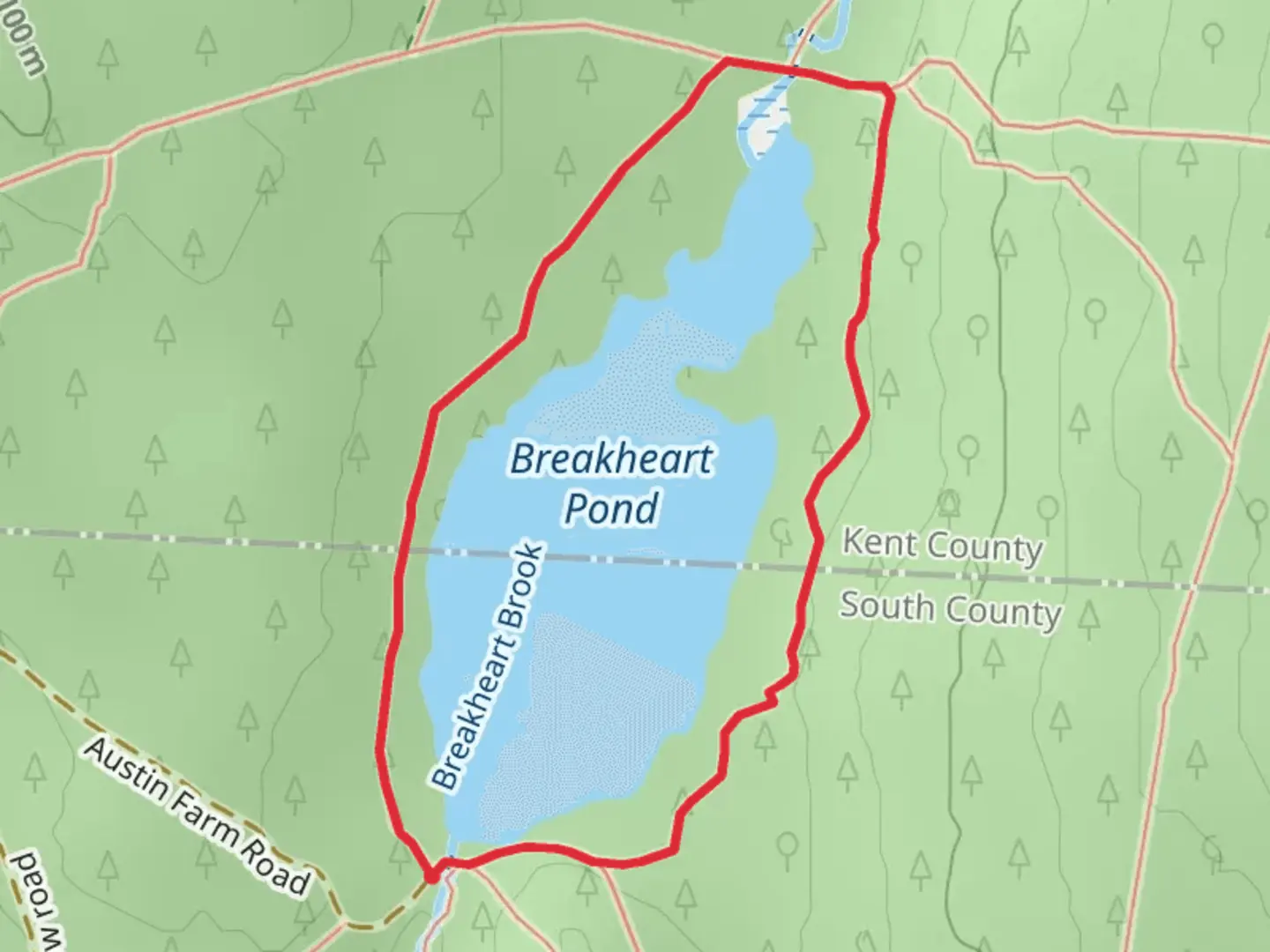 An image depicting the trail Hicks Loop Trail and its surrounding area.