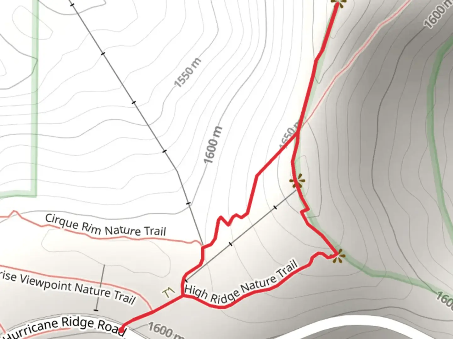 An image depicting the trail High Ridge Nature Loop Trail and its surrounding area.