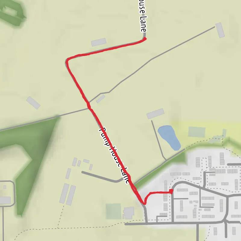 A map preview of the recording Hike from Leyland.