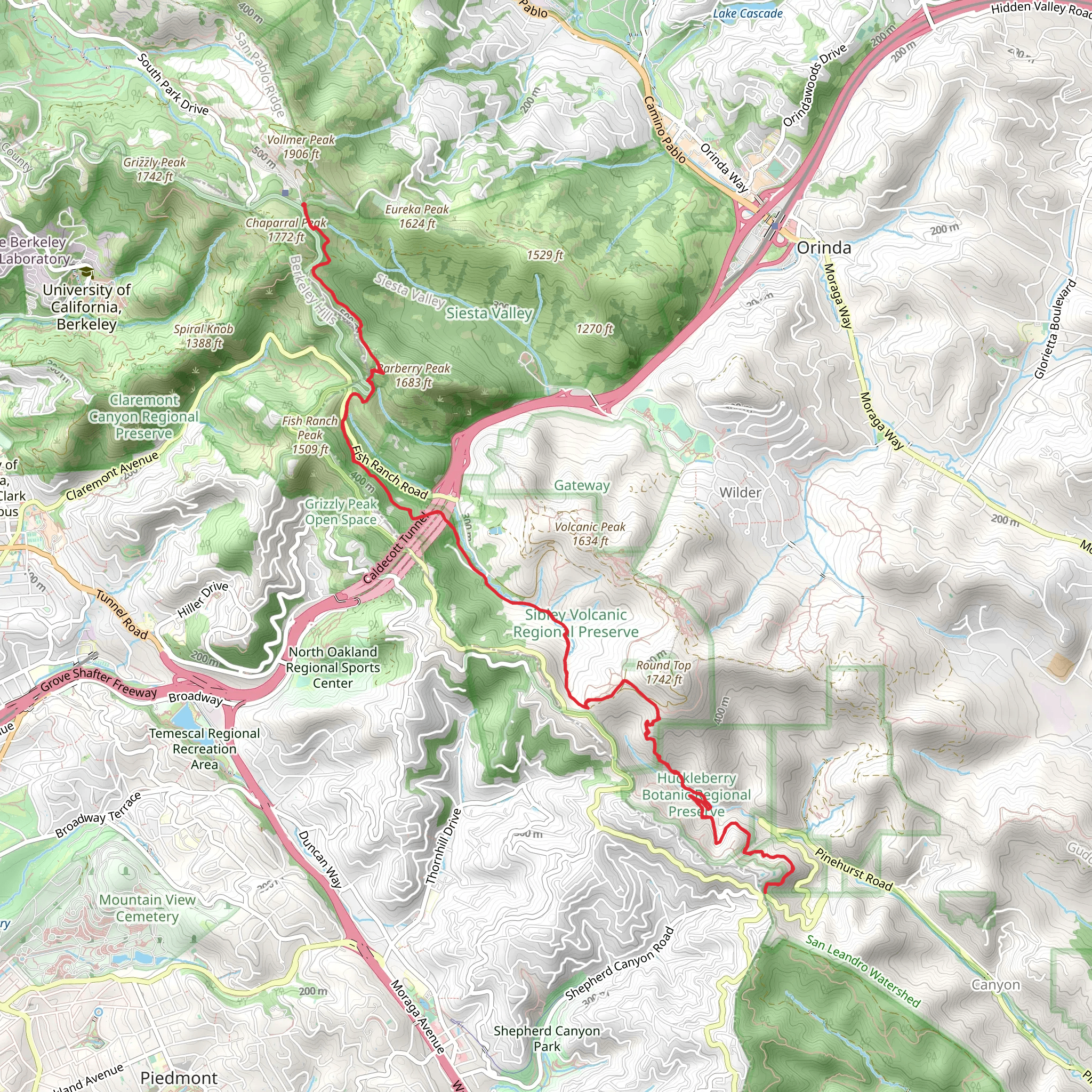 Skyline Trail - Redwood Valley Railway mobile static map