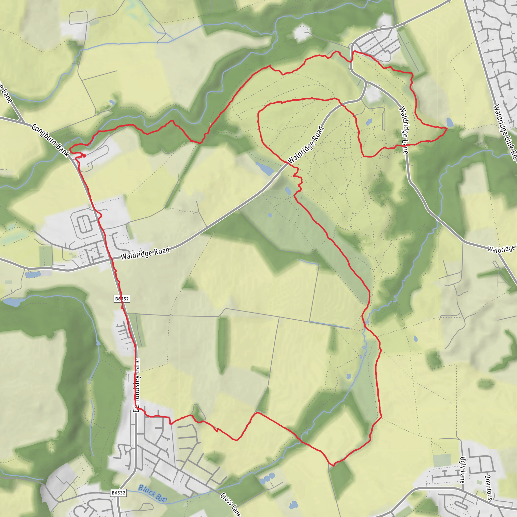 Congburn Waldridge Daisy Hill Circular mobile static map