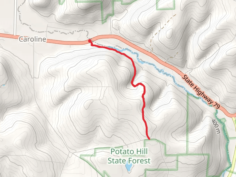 Slaterville Road to Blackman Hill Trail via North Country Trail