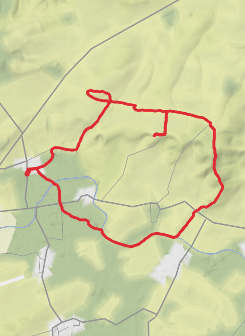 Bishop Cannings/ Wansdyke circular  mobile static map