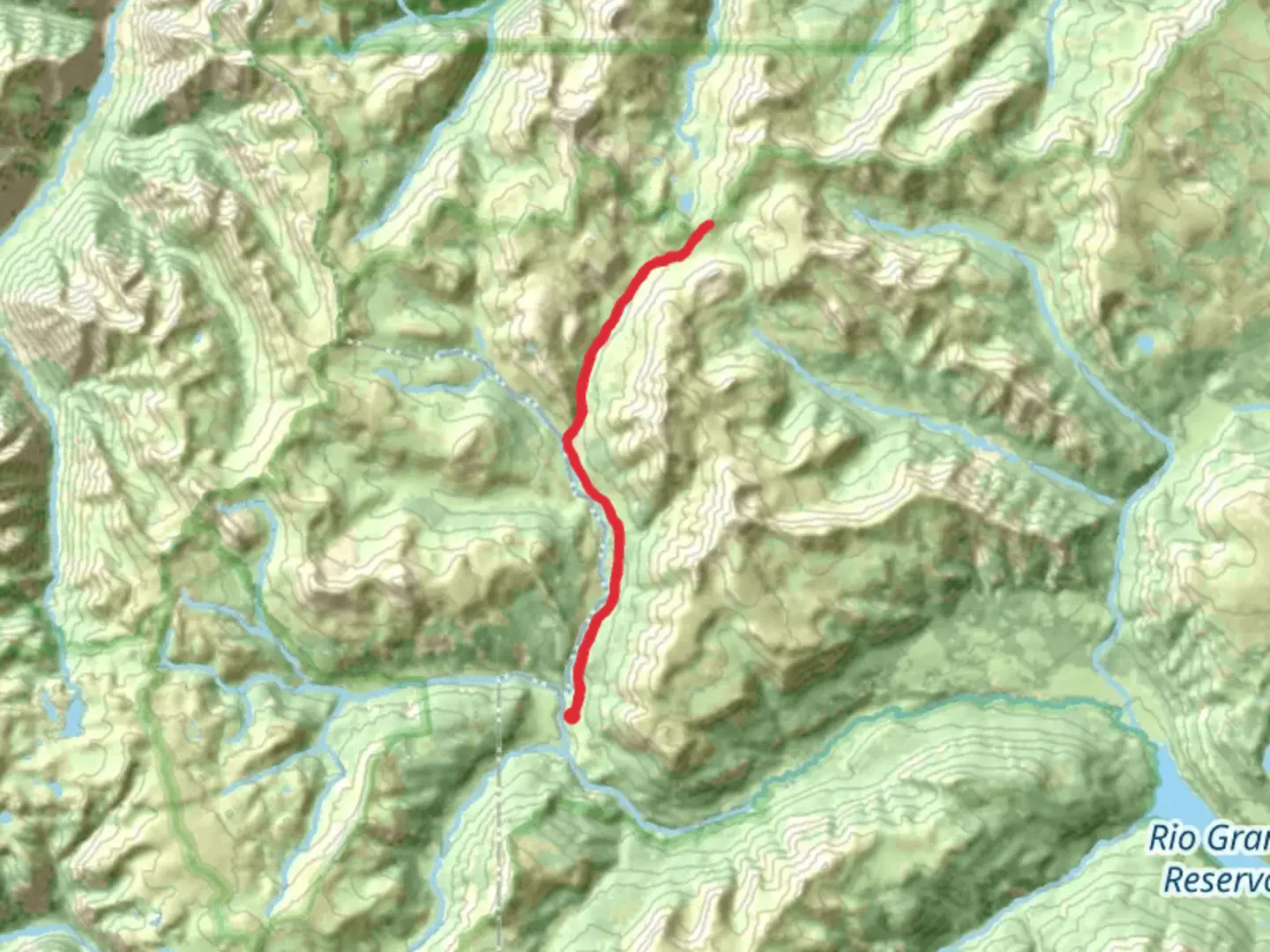 An image depicting the trail Pole Creek Trail and its surrounding area.