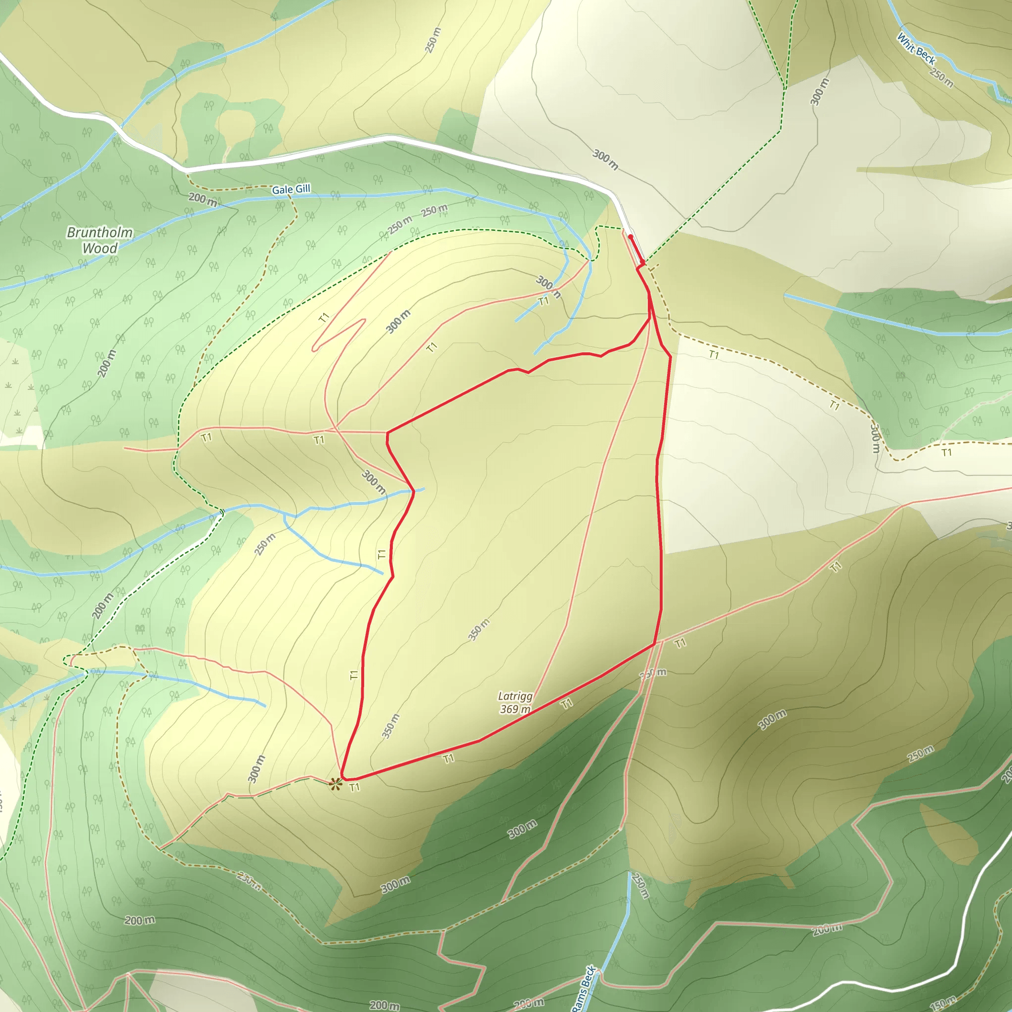 Latrigg Loop mobile static map