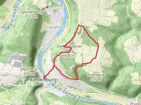 Schneiderkapelle, Fischerei und Naturlehrpfad and Dieterznofen Loop - Riedenburg
