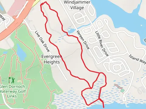 Loop around Atlantic Intracoastal Waterway