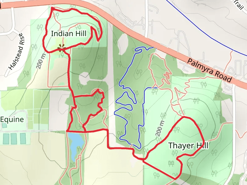 Thayer Hill Loop from Palmyra Road