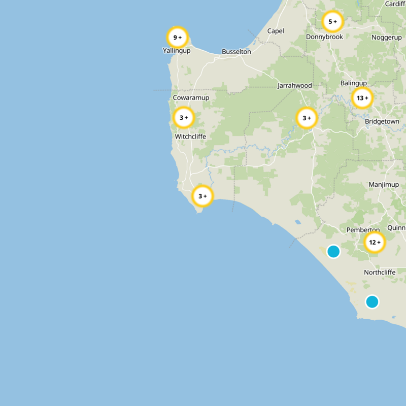 Augusta-Margaret River Static Map