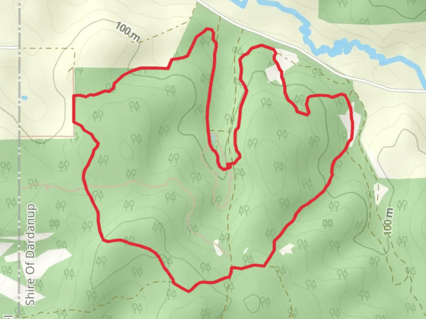 An image depicting the trail Marri Trail and its surrounding area.
