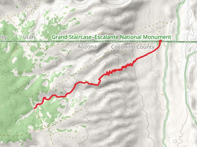 Hayduke Trail from Stateline Campground