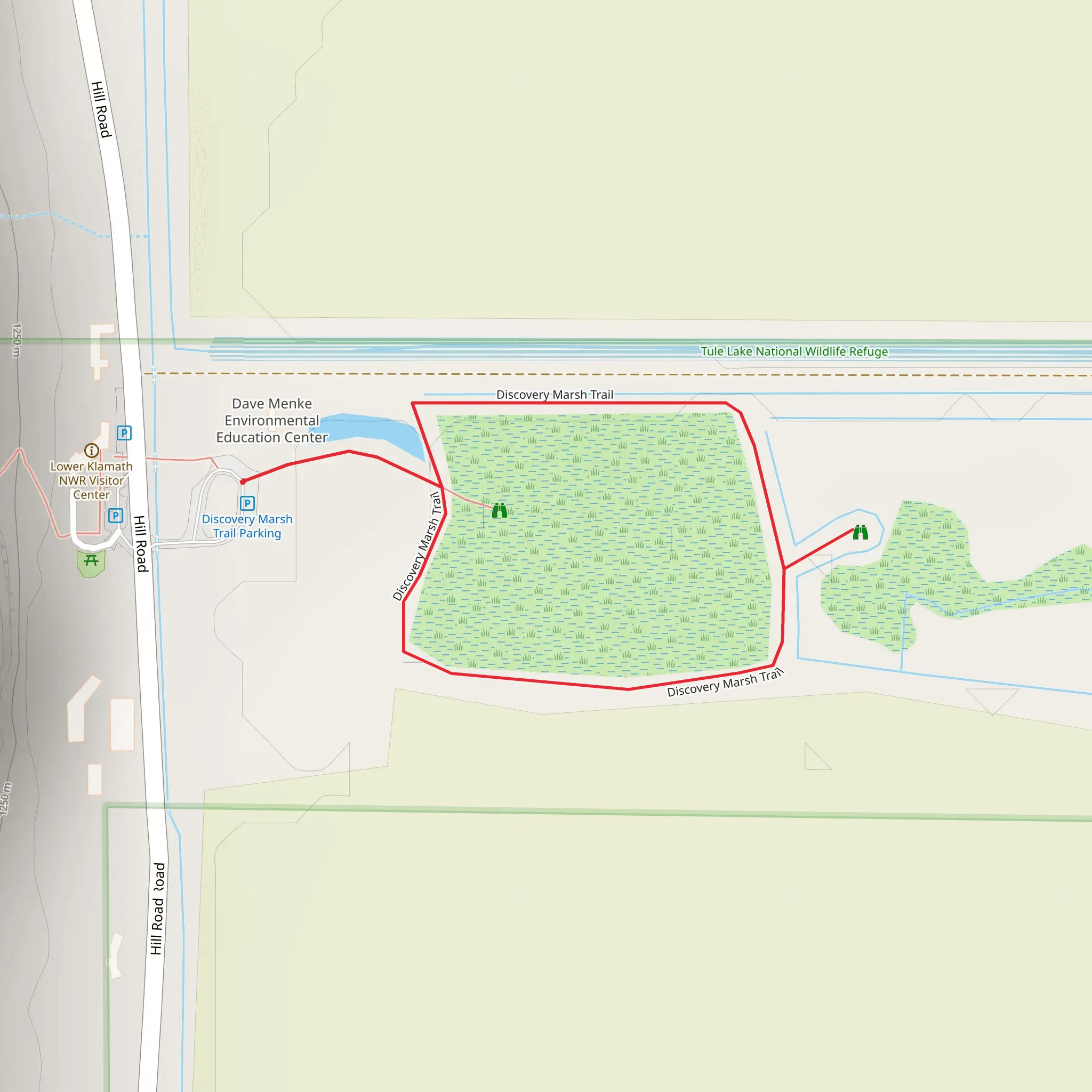 Discovery Marsh Loop Trail mobile static map