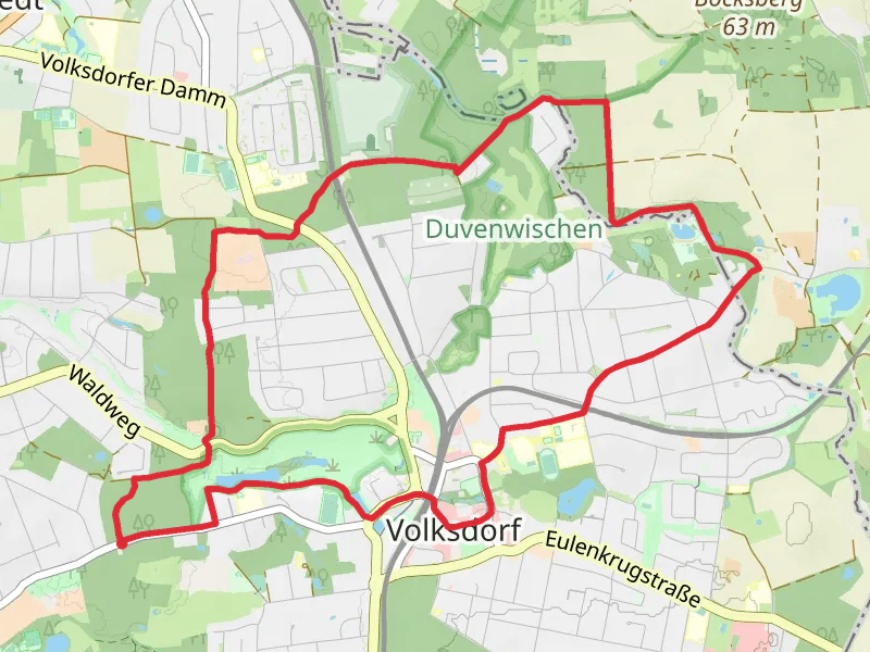 Volksdorfer Teichwiesen, Bockhorn and Duvenwischen Loop - Volksdorf