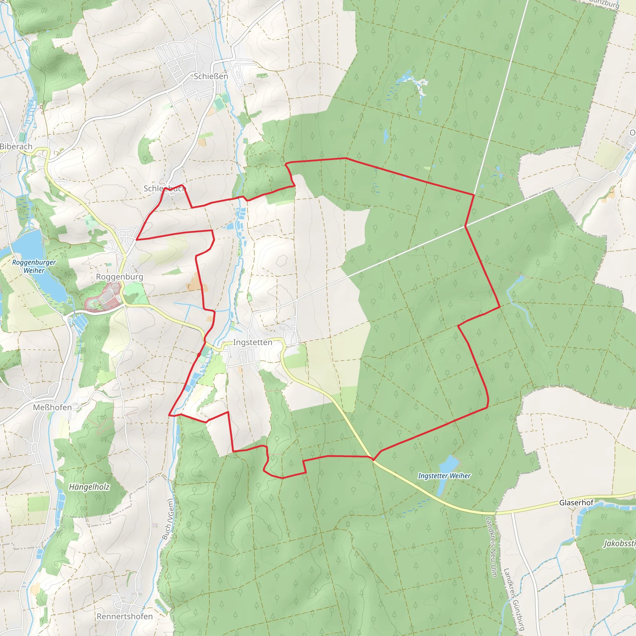 Roggenburg Loop mobile static map