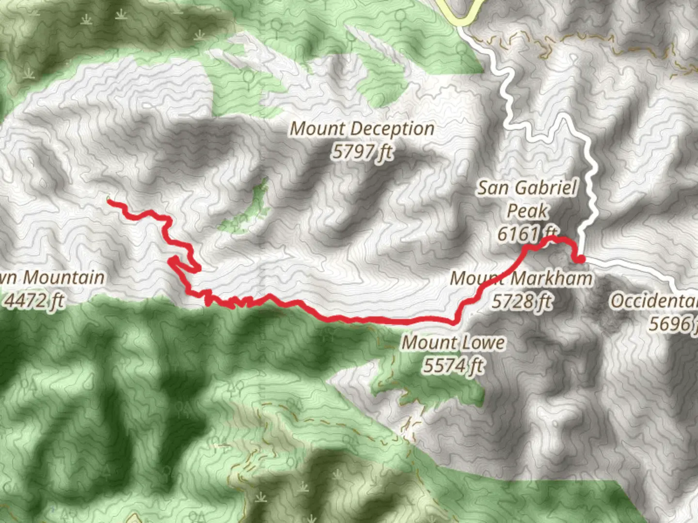 An image depicting the trail Bear Canyon Trail Camp from Eaton Saddle and its surrounding area.