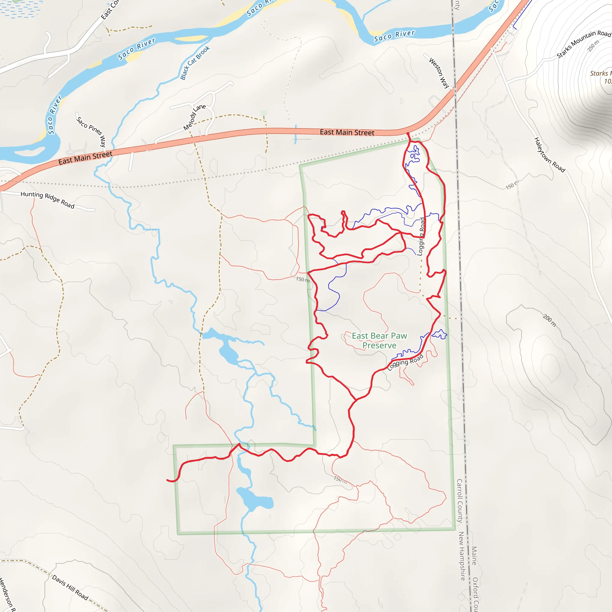 Seven - Bridges and Four - Middle Earth Loop from East Main Street mobile static map