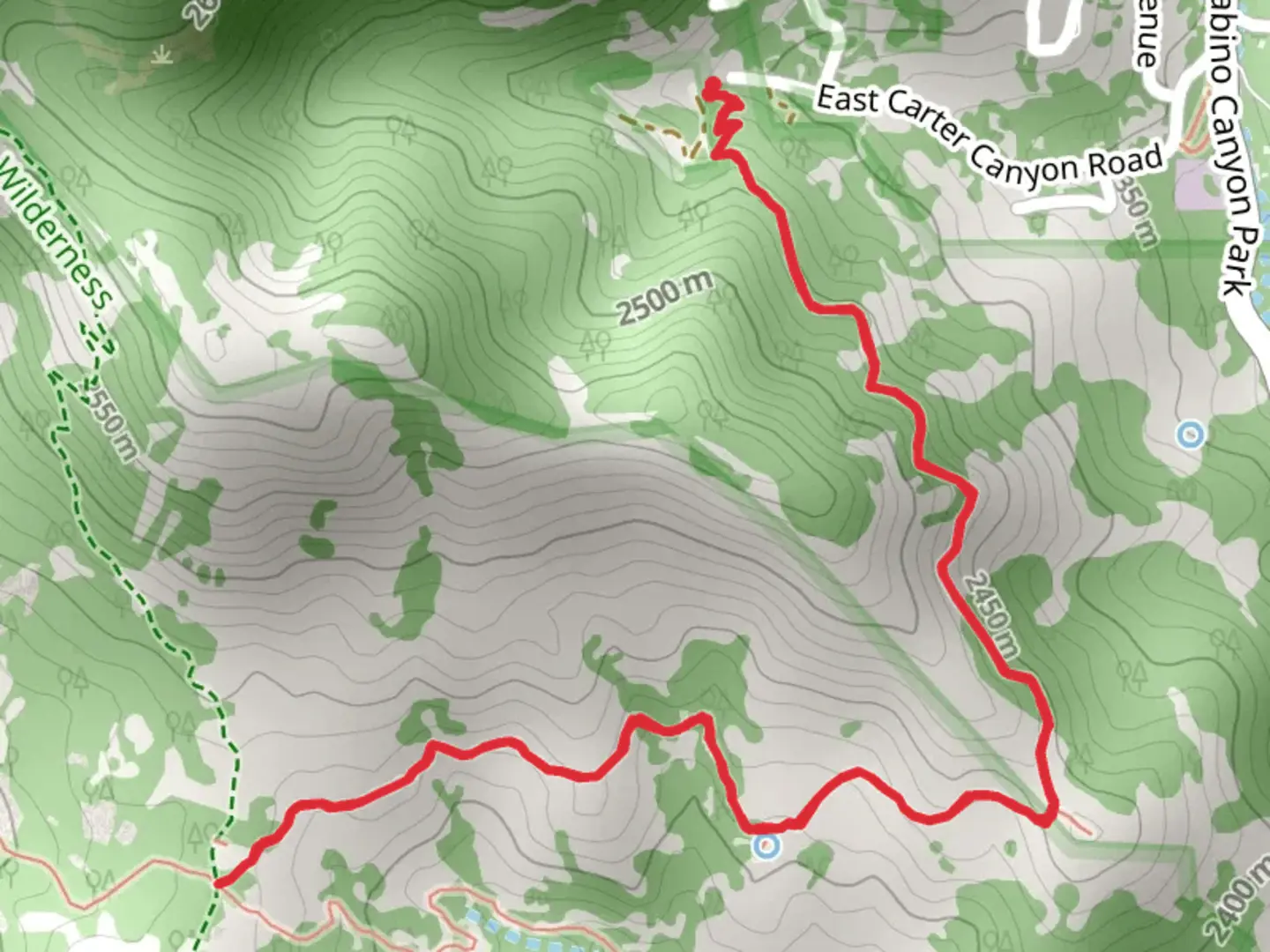 An image depicting the trail Mint Spring Trail and its surrounding area.