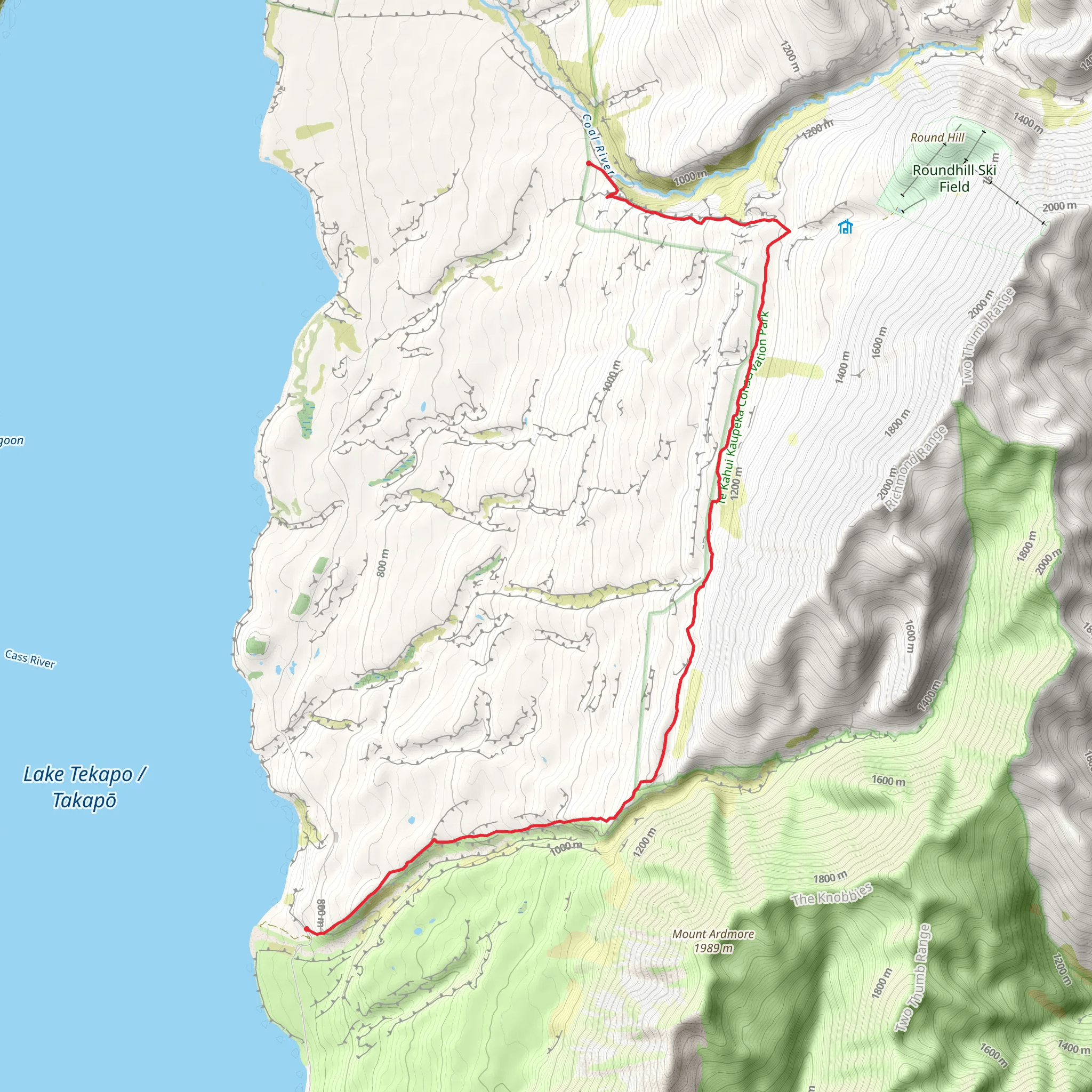 Richmond Trail mobile static map