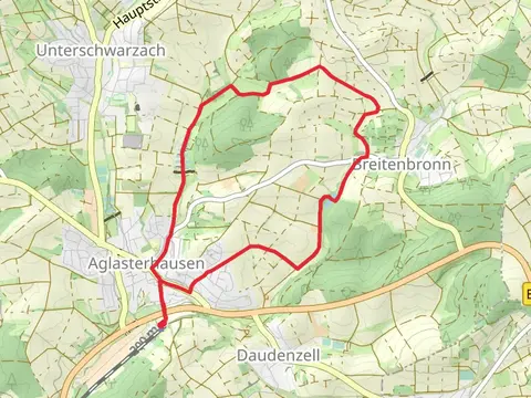 Aglasterhausener Seen via Rittersbachweg
