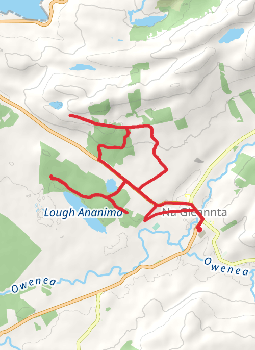County Donegal Trail Running mobile static map