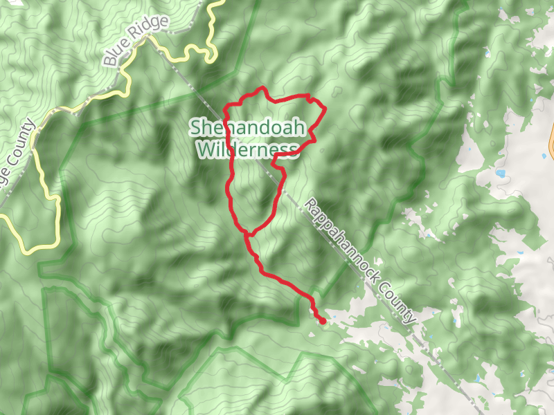 Nicholson Hollow, Hannah Run and Hot Short Mountain Loop Trail