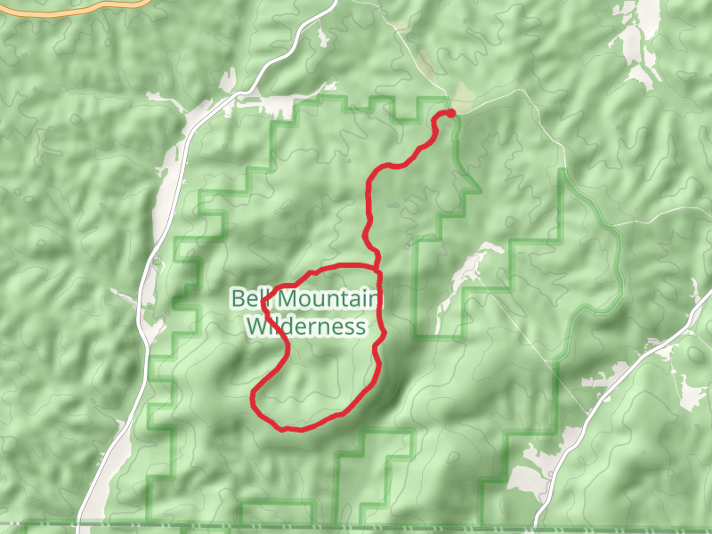 Bell Mountain Loop Trail from County Road 2228