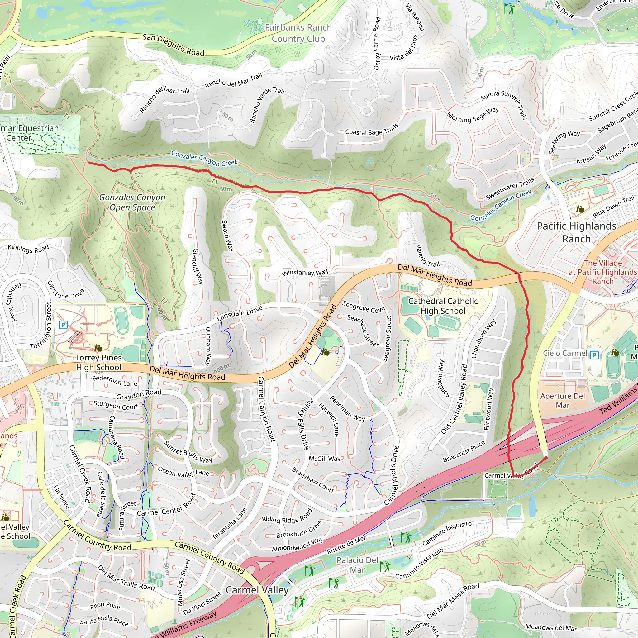 Gonzales Canyon Open Space mobile static map
