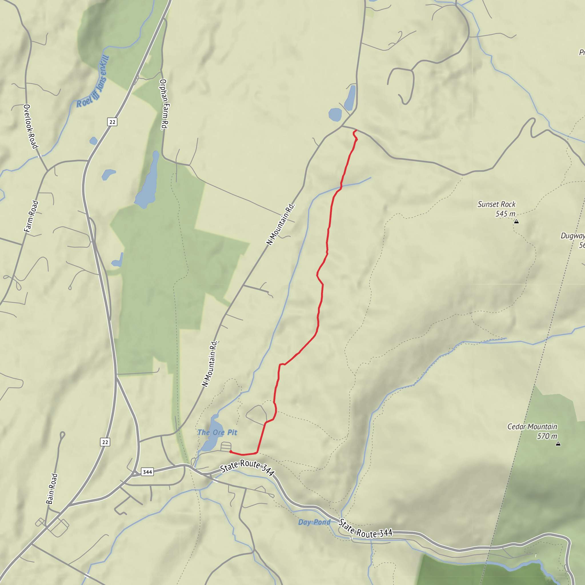 Wood Thrush Trail mobile static map