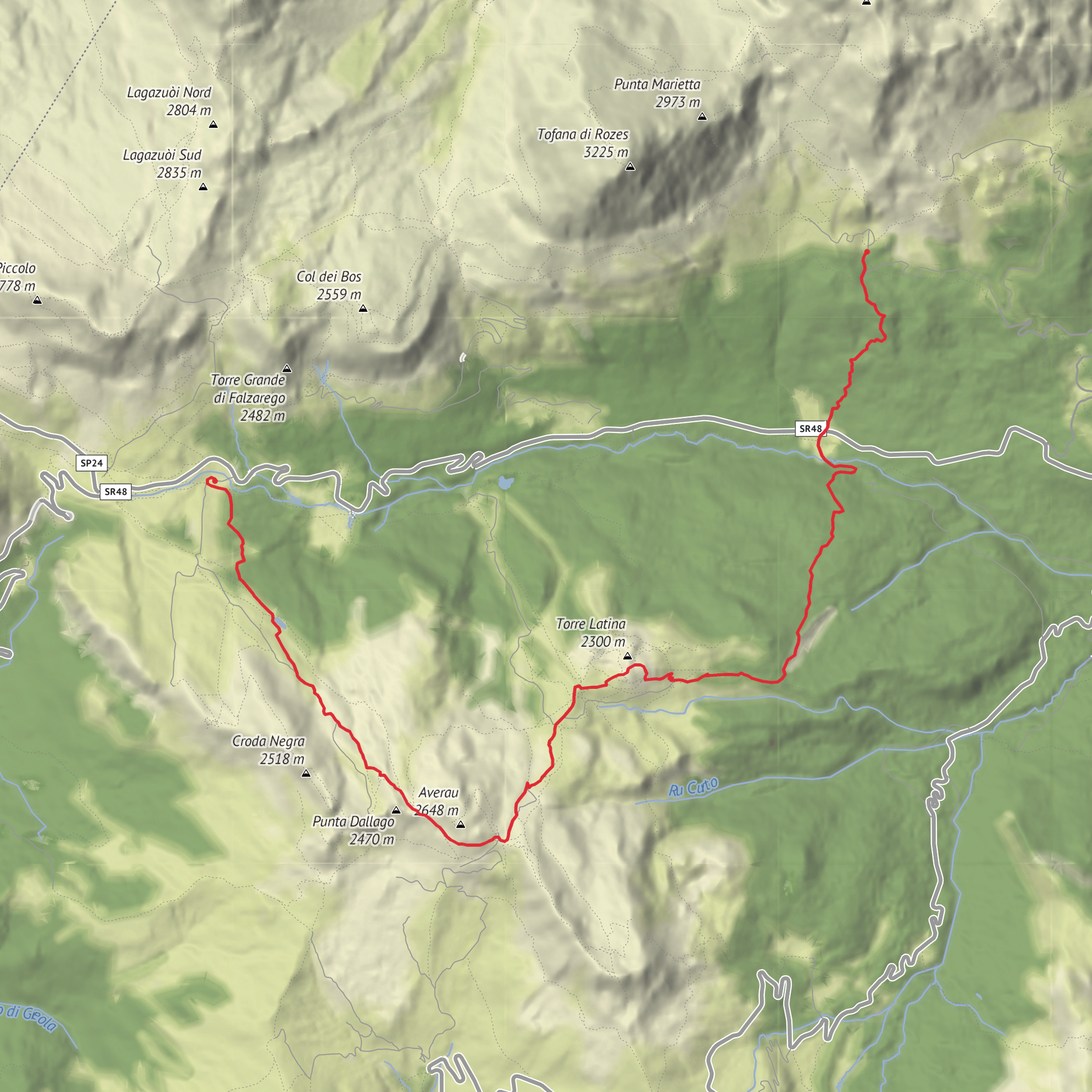 Vallon Tofani mobile static map