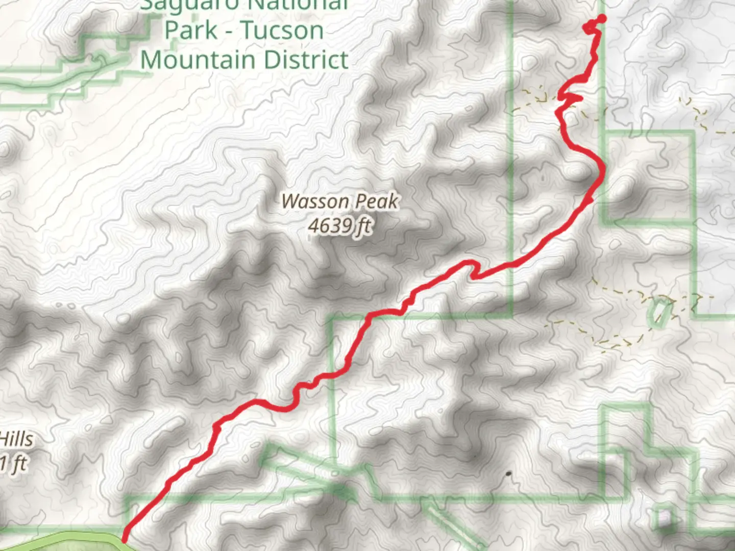 An image depicting the trail Sweetwater Trail and King Canyon Trail and its surrounding area.